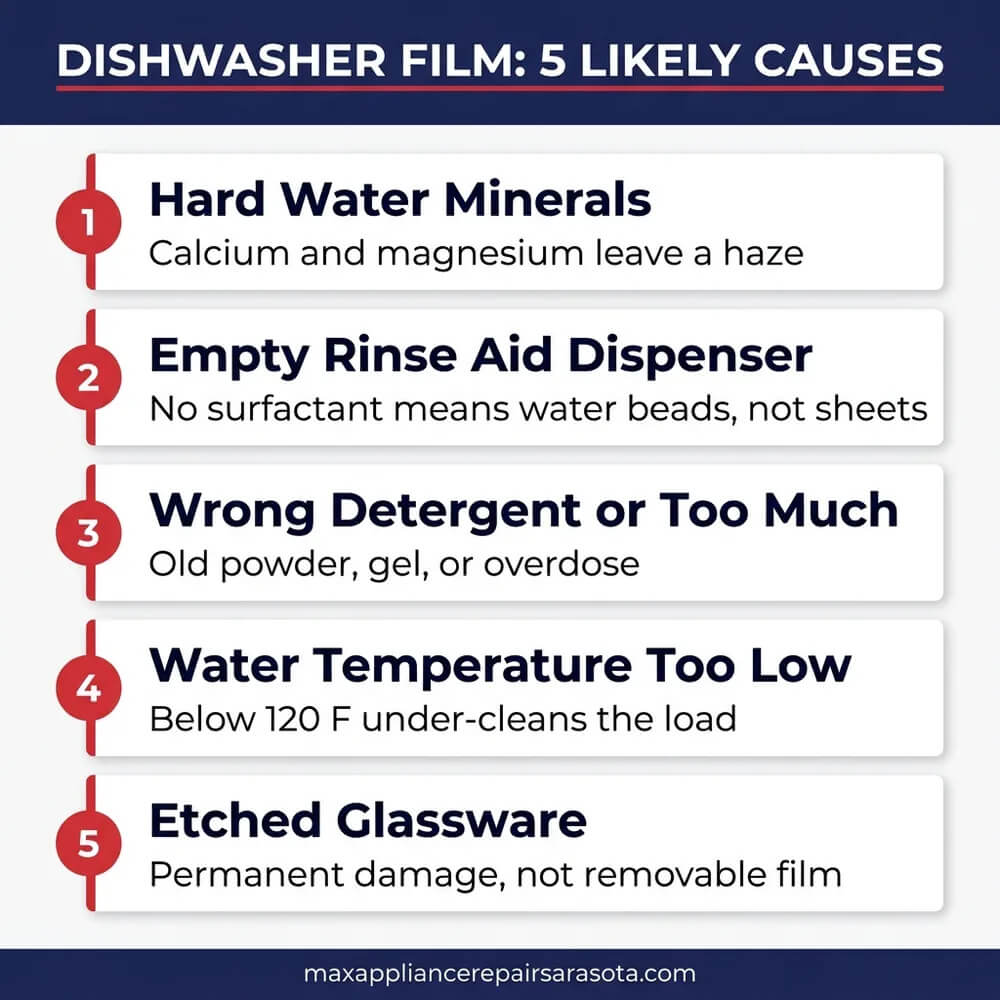 sarasota dishwasher film infographic