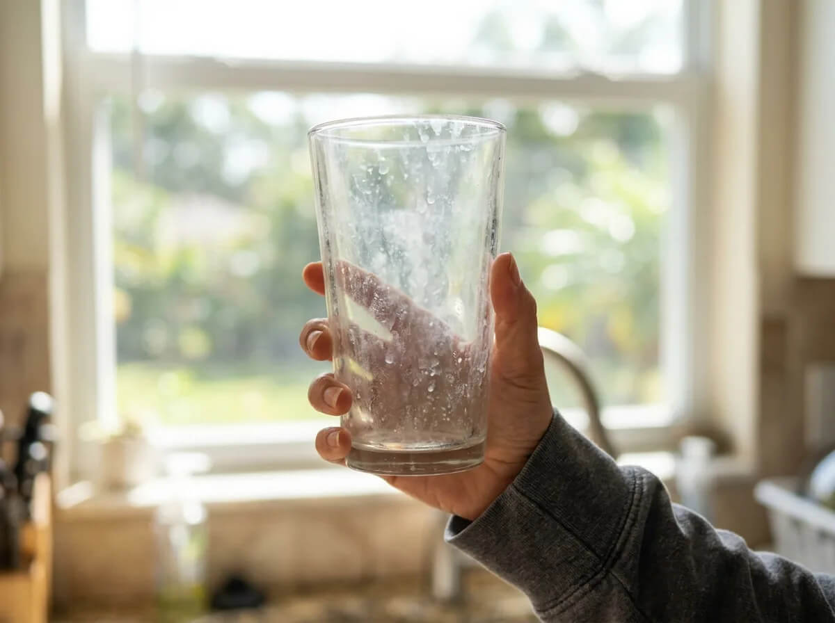 sarasota hard water leaving glass in dishwasher dirty