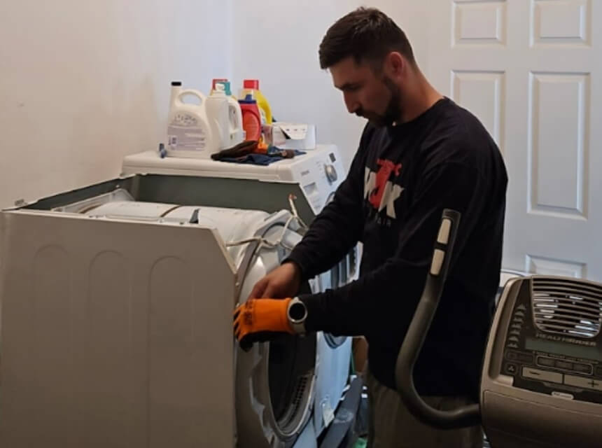 case study fixing broken front load washer drum