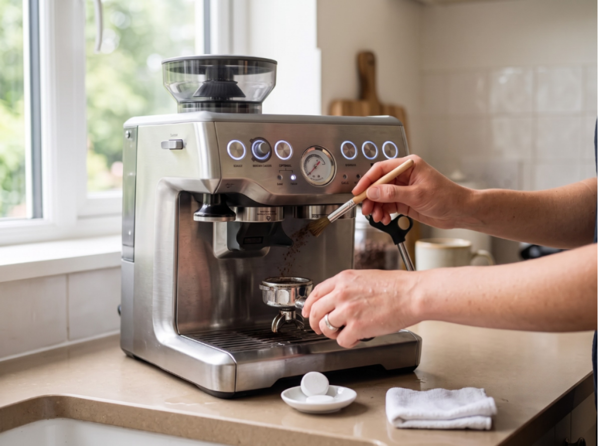 breville espresso machine no pressure clearing